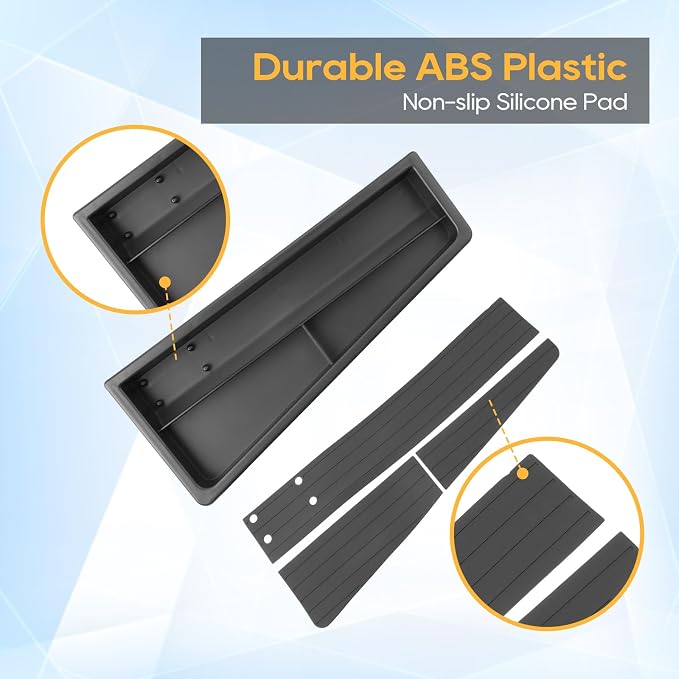 For VW ID.4 Dashbaord Center Console Organizer for 2025 2026 VW ID.4 (S/Pro/Pro S/Pro S Plus) Center Console ABS Storage Tray Insert, OEM Fit, Non-Slip Waterproof Interior Accessories - 12.9 Inch ONLY