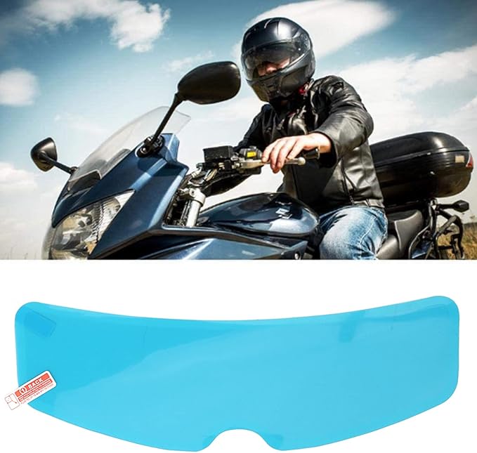 Anti-Fog Motorcycle Helmet Visor Replacement, 24.5cm Universal Fit for Full Face & Cycling Helmets