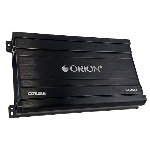 Orion Cobalt Series CBA4500.2 High Efficiency 2-Channel Class A/B Amplifier for Car Audio Stereo - 4500W Max, 600W RMS, 2/4 Ohm Stable, Adjustable Low/High Pass, Bass Boost, MOSFET Power Supply