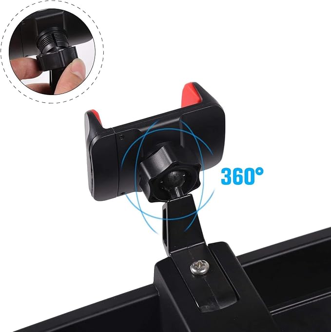 CheroCar Dash Multi-Mount Phone Holder Stoage Tray Cellphone System Kit & Gear Shift Storage Box for or 2018-2022 Jeep Wrangler JL, fits for 2020-2022 Jeep Gladiator JT