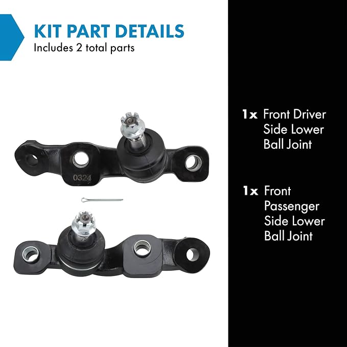 TRQ Front Lower Ball Joint Driver and Passenger Side Compatible with 2004-2006 Lexus LS430