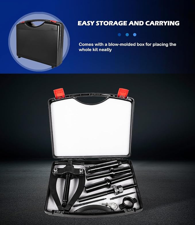 Injector Cup Removal & Installation Tool Kit for Volvo D11 D12 D13 D16 Mack MP7 MP8 MP10 Engines, Heavy Duty Truck Fuel Injector Sleeve Remover Installer, Replaces OEM 9986174 88800387 88800196