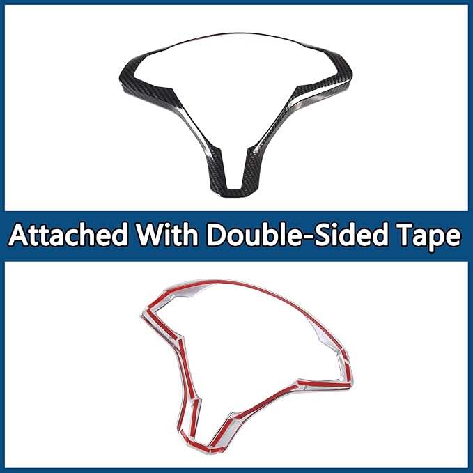 Car Steering Wheel Protection Cover Interior Accessories Decoration Kit Trim for Model X Model S 2014-2024（Imitation Carbon Fiber Pattern）