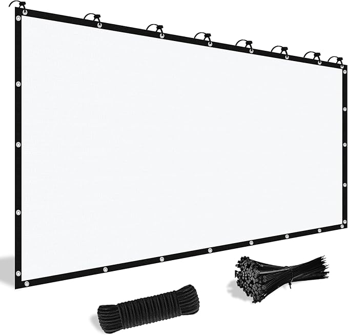 Shade&Beyond Customized Size 7' X 14' Shade Cloth with Grommets, 90% UV Protection UV Protection Mesh Tarp Sun Screens for Patio GN04, White