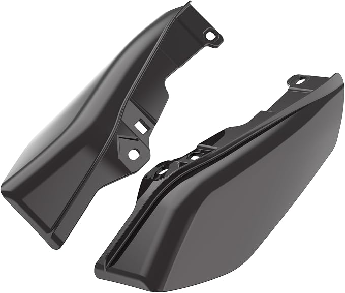 Color - Matched Mid Frame Air Deflectors Heat Shield, Perfectly Fit for Harley Touring Models 2009-2026 Blackened Cayenne