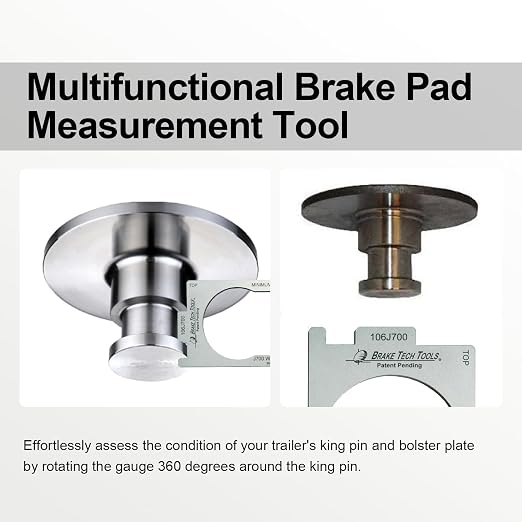 Made in America Brake Tech Tools Fifth Wheel King Pin Gauge