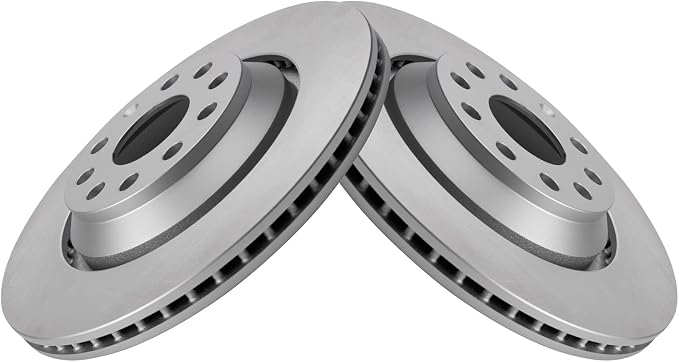 TRQ Rear Brake Rotor Set Fits 2011-2019 Audi 2006-2024 Volkswagen
