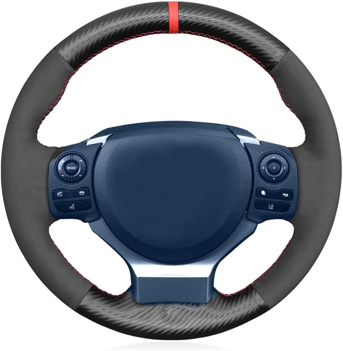 Car Steering Wheel Cover for 2015 Lexus IS250 F Sport is350 2008 Lexus is 350 F SPOR Base Model GS F 2016 is 200t 2014 Base Model RC CT 200h 2017 NX 2021 Black Hand-Stitched Steering Wrap