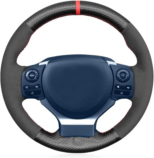 Car Steering Wheel Cover for 2015 Lexus IS250 F Sport is350 2008 Lexus is 350 F SPOR Base Model GS F 2016 is 200t 2014 Base Model RC CT 200h 2017 NX 2021 Black Hand-Stitched Steering Wrap