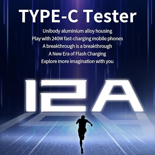 Diymore USB C Tester USB C Power Meter Tester,Digital Multimeter with LCD Display,Digital Voltmeter Type C Voltage and Current Tester Fast Charging PD3.1 Protocol Testing,240W/40V/12A Capacity