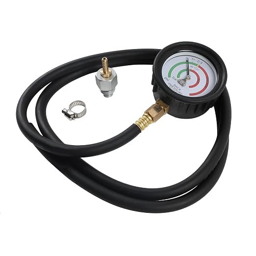 DUOYI Exhaust Back Pressure Tester Kit with 6-Foot Hose,Professional Diagnosis Automotive Exhaust Back Pressure Gauge Kit Shockproof 2.5" HD Gauge,with M12 & M18 Adapter