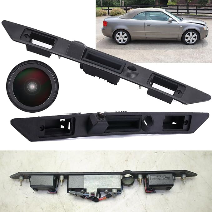 1280*720 pixels HD Car Rear View Trunk handle Camera Parking Reverse back up camera replacement for Audi A4 S4 RS4 quattro 8E2 B6 8EC B7 B8 Avant 8E5 B6 Cabrio Cabriolet Convertible 8H7 8HE 8ED B6 B7
