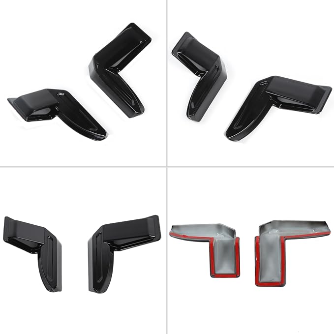 YOCTM 4-Pack Tailgate Screw Protection Trim + Rear Windshield Heating Wire Protective Cover Compatible with Suzuki Jimny 2019 2020 2021 2022 2023 2024 2025 JB64 JB74W Black 3 Door 5 Door Accessories