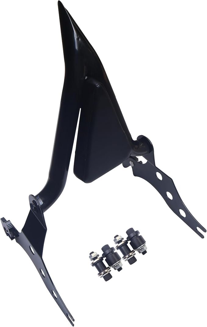 Black Detachable Rear Passenger Sissy Bar Backrest Fit for Harley Softail Fat Boy FLFBS 2018-2024 Breakout 2013-2024