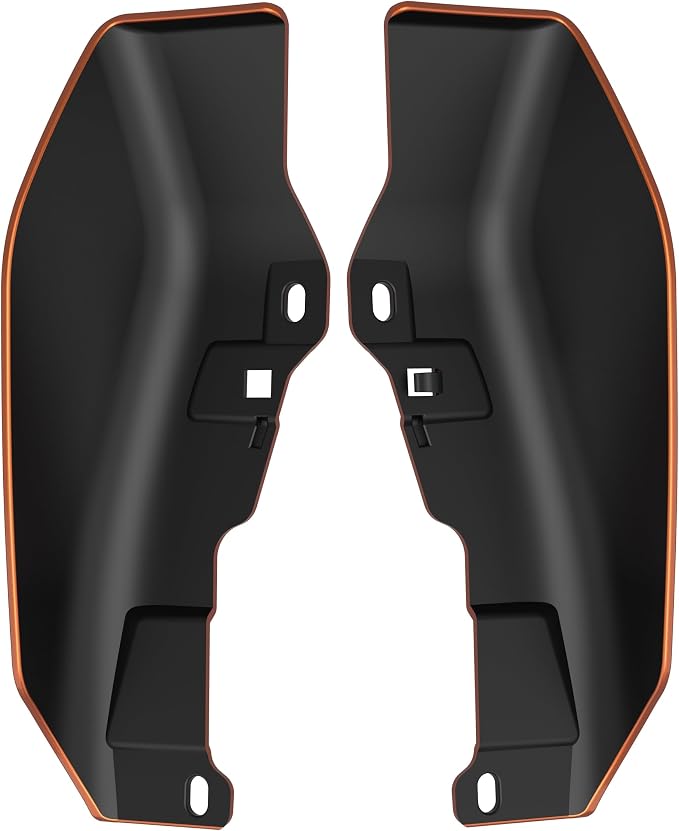 Color - Matched Mid Frame Air Deflectors Heat Shield, Perfectly Fit for Harley Touring Models 2009-2026 Scorched Orange