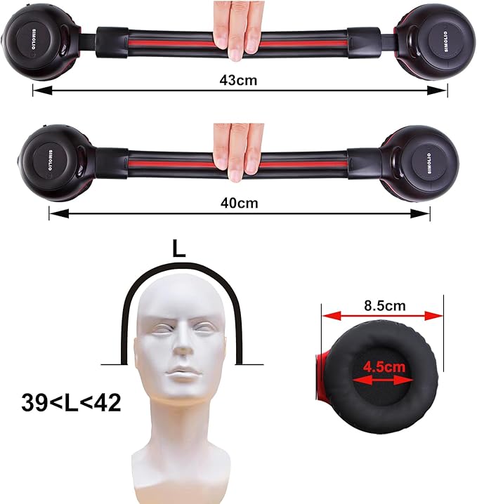 SIMOLIO 2 Pack IR Headphones for Car DVD Compatible with Honda Odyssey, Pilot, uConnect VES, Chrysler Pacifica, Town & Country, Dodge Grand Caravan, GMC Yukon, Toyota Sienna, Lexus, GM,Jeep 2006-2023
