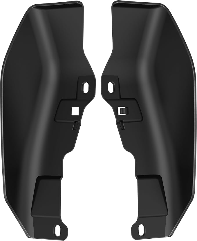 Color - Matched Mid Frame Air Deflectors Heat Shield, Perfectly Fit for Harley Touring Models 2009-2026 Black Quartz