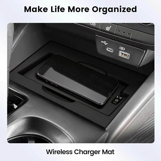 Center Console Organizer Compatible with (3PACK) 2026+ Subaru Outback Console Organizer, for 2026 Subaru Outback Console Insert Tray and Wireless Charging Pad