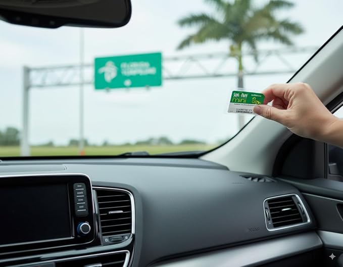 Sun Pass Pro Universal Toll Transponder – Prepaid Electronic Pass for Florida & 21 Additional States (MINI)