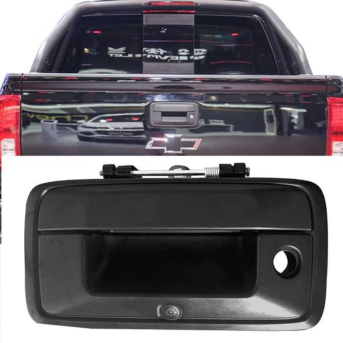 Car Tailgate Lever Camera Waterproof HD Rear View Camera for Chevrolet Silverado 1500 2500 3500 GMC Canyon Sierra Chevy 2014-2019 (OEM: 84203910; 23128692)