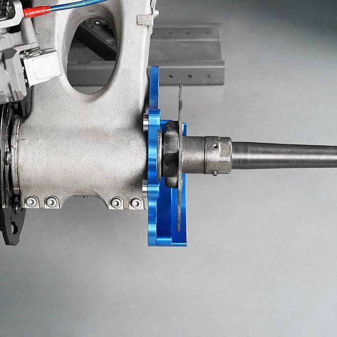 NICECNC Rear Caliper Bracket Disc Brake Guard 11mm Aluminum Compatible with Yamaha YFZ450R 2009 2010 2011 2012-2022, Blue