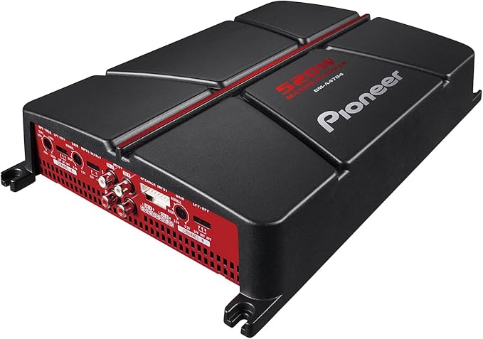 Pioneer GM-A4704 4-Channel Car Amplifier – 520W Max, Class AB, Bridgeable, Variable High-Pass Filter