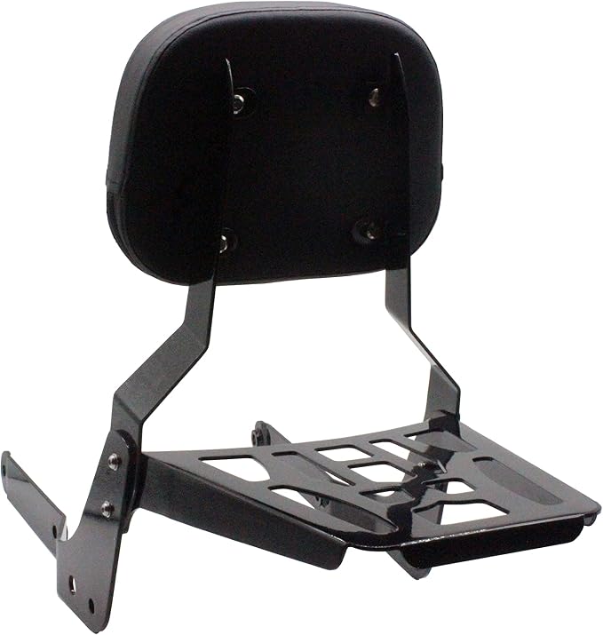 YHMOTO Passenger Sissybar Backrest with Luggage Rack for Honda Shadow Aero 750 VT750C 2004-2023 (Black)