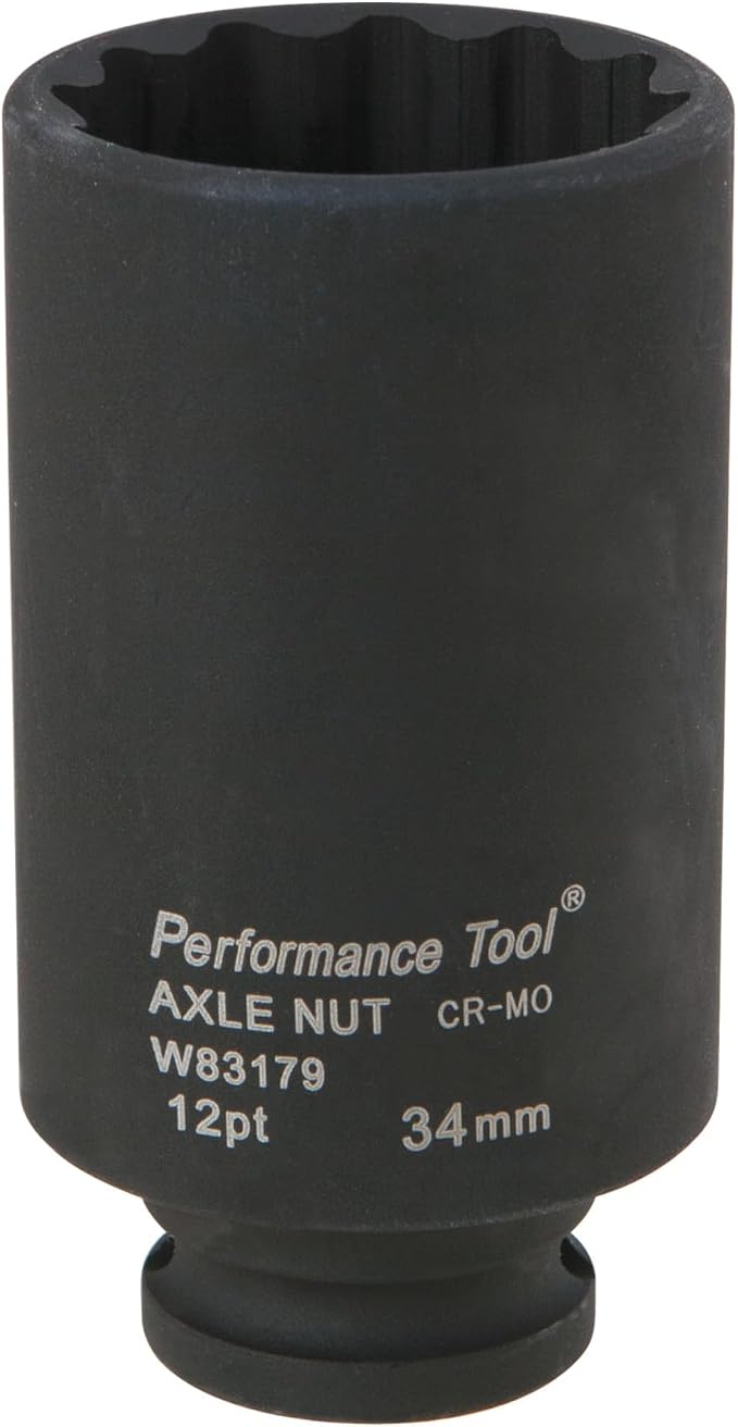 Performance Tool W83179 34 mm 12pt Axle Nut Socket