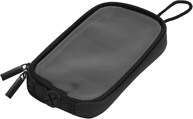 X AUTOHAUX Universal 7'' Magnetic Tank Bag with Headphone Hole PU Leather Waterproof Motorbike Saddlebag for Motorcycle