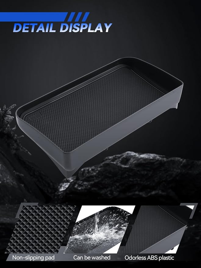 for RAV4 Dashboard Console Organizer 2019-2025 Toyota RAV4 Hybrid LE/XLE/Limited/Adventure/XLE Premium/TRD Off Road Accessories Behind Screen Organizer Storage Box Console Dash Tray