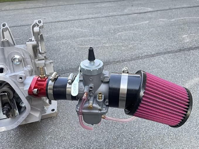 SJVLXHI VM34 Carburetor Kit, For GX390 / 420cc Predator,58mm Air Filter Red