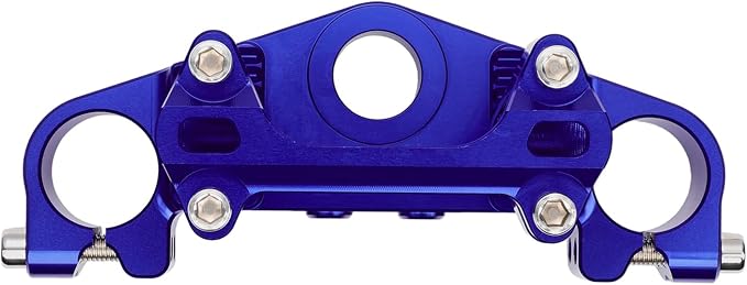 Dirt Pit Bike Top Triple Clamp 7/8" 22MM Upper Triple Tree Bar Mount with Risers Set CNC for TTR 110 TTR110 TTR110E 2008-2025 Blue Motorcycle Motocross