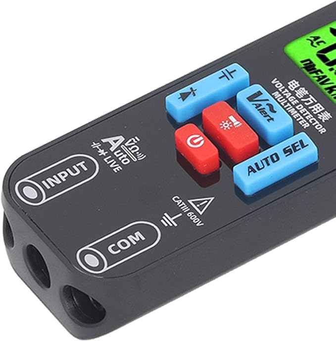 Digital Multimeter - Diode Test & Capacitance Meter, AC/DC Voltage, Continuity Test, Rechargeable Voltmeter with 2 Probes