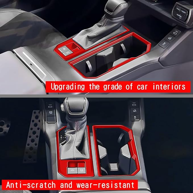 Center Console Protection Frame Compatible with Toyota RAV4 XLE Premium/LE/SE/XSE/Limited 2026+, Console Gear Shift Panel Trim for RAV4 2026 2027 Accessories, ABS Gear Shifting Cover (Carbon Fiber)