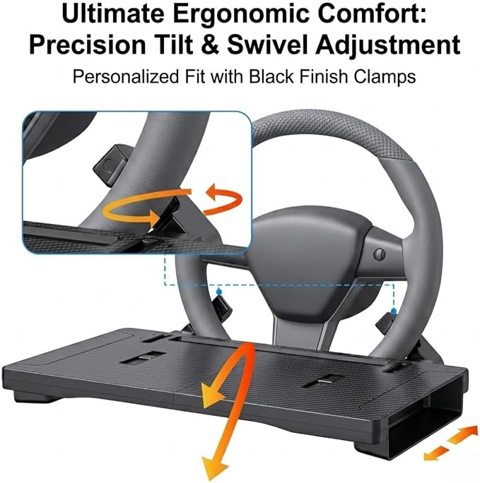 2 in 1 Steering Wheel Tray Table & Seat Gap Filler Organizer,Table for Eating in Car, Universal Fit for Most Cars, Car Tray for Working & Eating