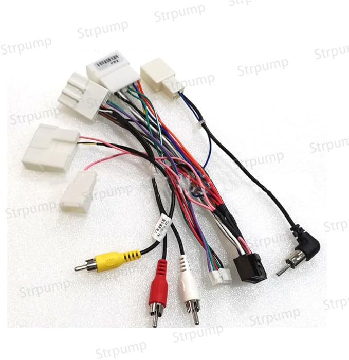 16Pin Car Radio Power Harness for Toyota Camry Prado RAV4 Sienna Tacoma Tundra Sequoia 4 Runner w/JBL Amplifier Retain OEM Camera Stereo Power Harness Cable Wire Adapter