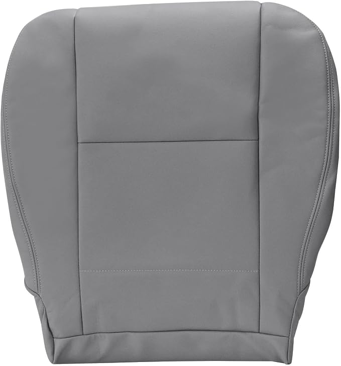 SecosAutoparts 6-Piece Front Driver & Passenger Bottom & Top & Headrest Microfiber Leather Seat Covers Replacement Compatible with Toyota Sequoia 2001-2007 & Tundra 2000-2004, Gray, Custom Fit