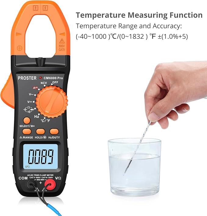 Clamp Meter 6000 Count - Smart Multimeter 6000 Count
