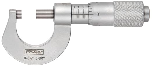 Fowler 52-230-000-0, Pocket Sized Outside Micrometer with 0-0.600" Measuring Range