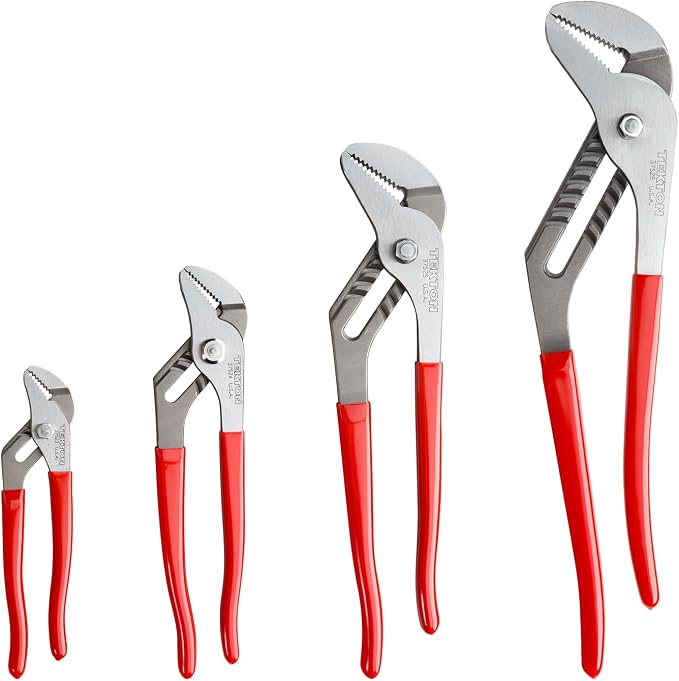 TEKTON Groove Joint Pliers Set, 4-Piece (7, 10, 13, 16 in.) | 90395 | Made in USA