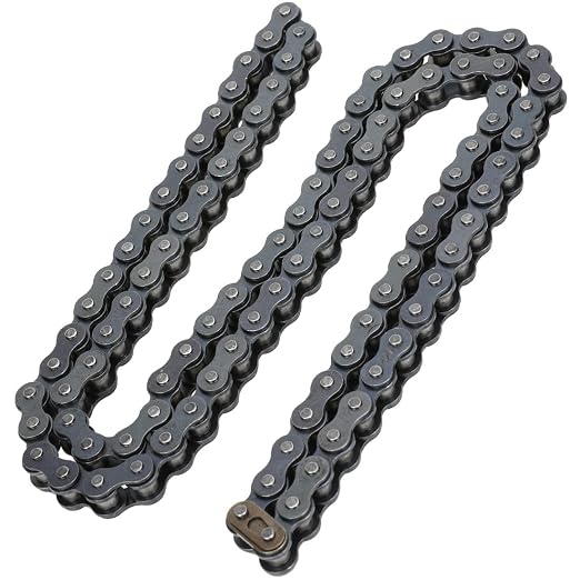YOXUFA 420 Chain 102 Links for CRF50 XR50 PW80 SSR Tao Tao Coolster 110cc 125cc Pit Dirt Bike 4 Wheeler ATV Quad Kazuma Baja Ice Bear Lifan Kayo NST SDG 50cc 70cc 90cc Go Kart Motorcycle Parts