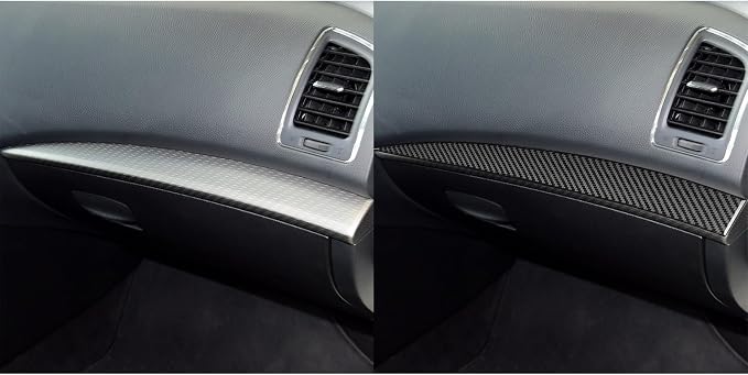 Soft Real Carbon Fiber Compatible with Nissan Altima 2013 2014 2015 2016 2017 2018 Interior Accessories Co-Pilot Central Control Instrument Decorative Strip