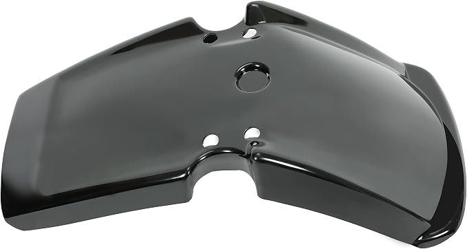 ALMULOO Front Fender Plastic ABS Black Compatible with 1983-1985 Honda ATC200X Three‑Wheeler