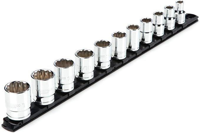 TEKTON 1/2 Inch Drive 12-Point Socket Set, 11-Piece | SHD92103