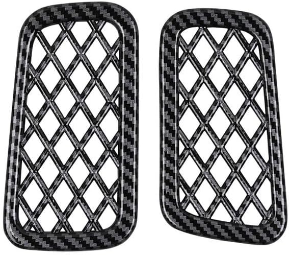 2Pcs Dashboard Upper Left and Right Air Vent Outlet Cover Compatible with Toyota Grand Highlander 2024 2025 2026 Fit for 2024-2026 Grand Highlander ABS Accessories(Carbon Fiber)
