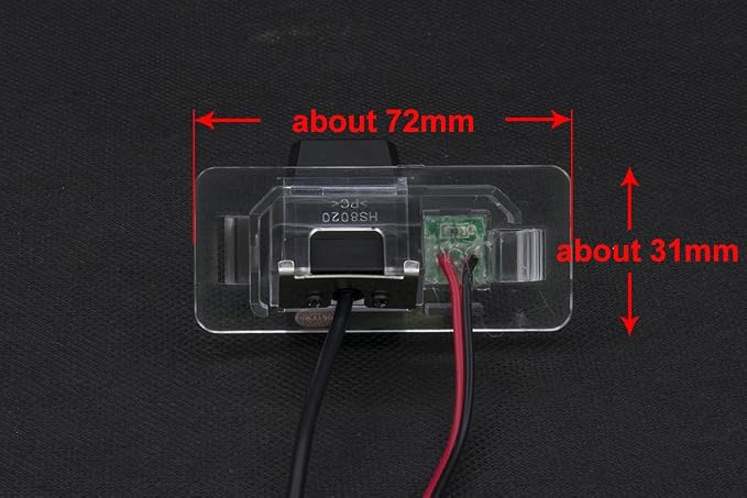 1280p Super Pro Waterproof Car Rear View Backup License Plate Light Camera Viewing Angle Night Vision for BMW X /1/3/5 Series E90 E91 E92 530I 530Li 320i 328i/X1 X3 X5 X6 M3 M1 E39 E46 E91 E88 E53