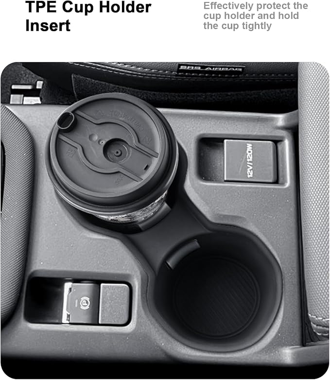 2025 Forester Center Console Organizer - 4 Pcs Set Double-Layer Center Console Organizer+Hidden Organizer Box+Silicone Cup Holder+Charging Mat For 2025 Subaru Forester/Hybrid Accessories(4 Packs)