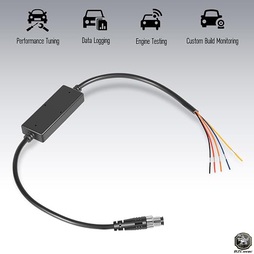 Professional Link Cable Compatible with HP Tuners MPVI3 / MPVI2 - Analog & CAN Bus Input Cable for External Sensors, OBD2 Data Logging, Cable Only