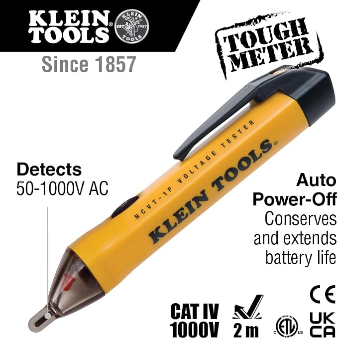 Klein Tools Electrical Tester Kit with Voltage Detector, GFCI Tester & Insulated Screwdriver Set with Phillips, Slotted & Square Tips, 5-Piece