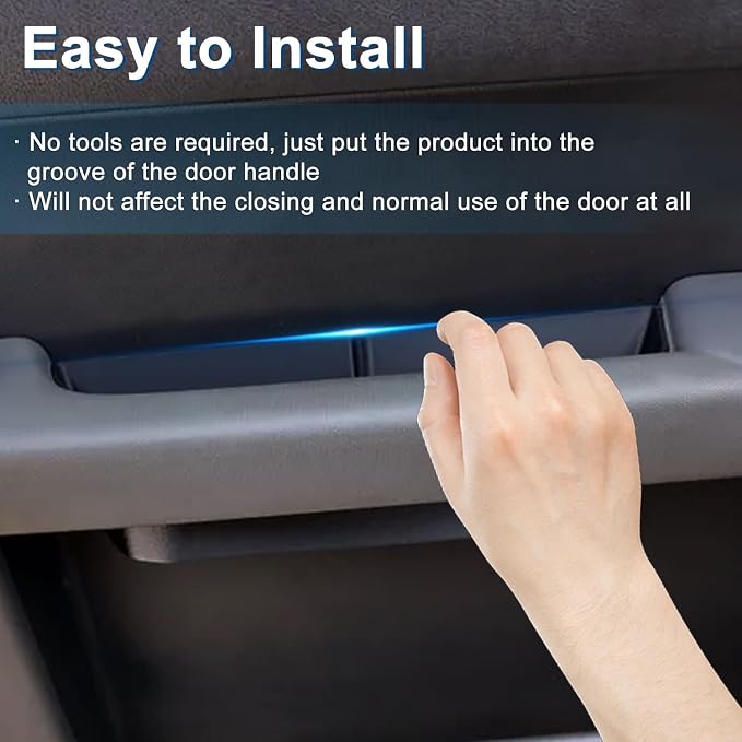 2Pcs Door Cubby Compatible with Honda Element，Door Side Storage Box, Front Door Storage Pockets, Suitable for Driver and Co-Pilot Seats, Increase Storage Space